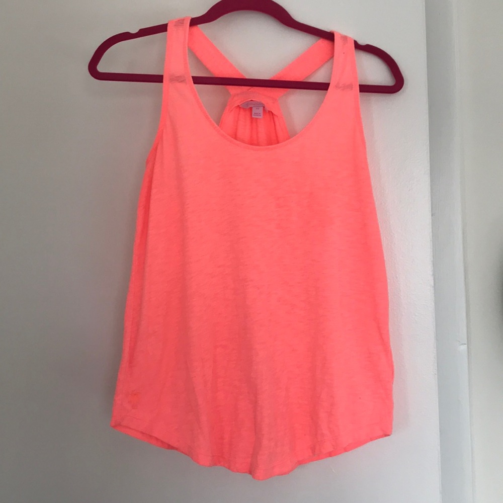 Lilly Pulitzer neon coral racerback tank